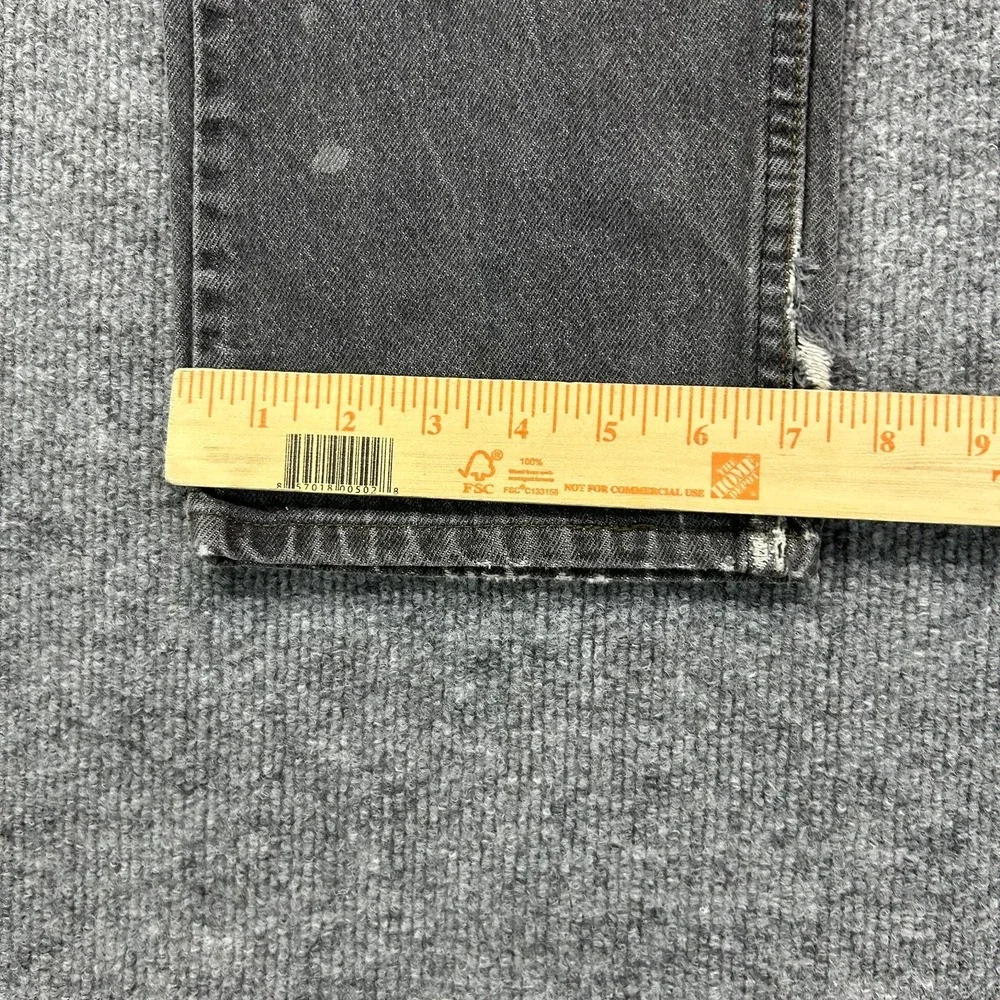 Vintage Levi's 505 Jeans Men's Black Denim Pocket Classic USA Made - 33X34